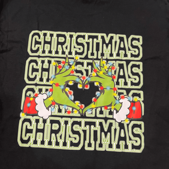 Green Bow Christmas Light Tee - Thistleberry Brand Boutique