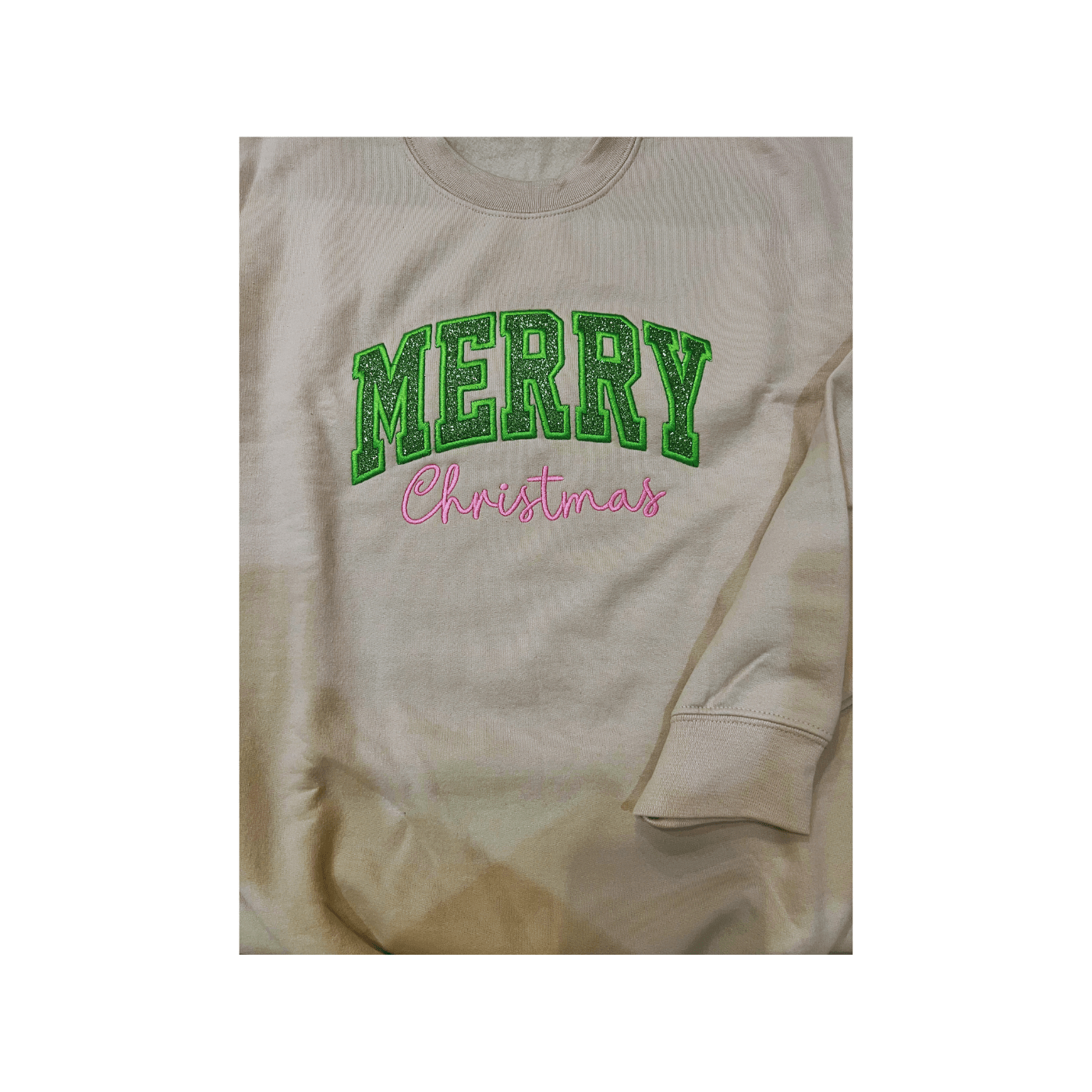 Merry Christmas Embroidered Sweatshirt - Thistleberry Brand Boutique