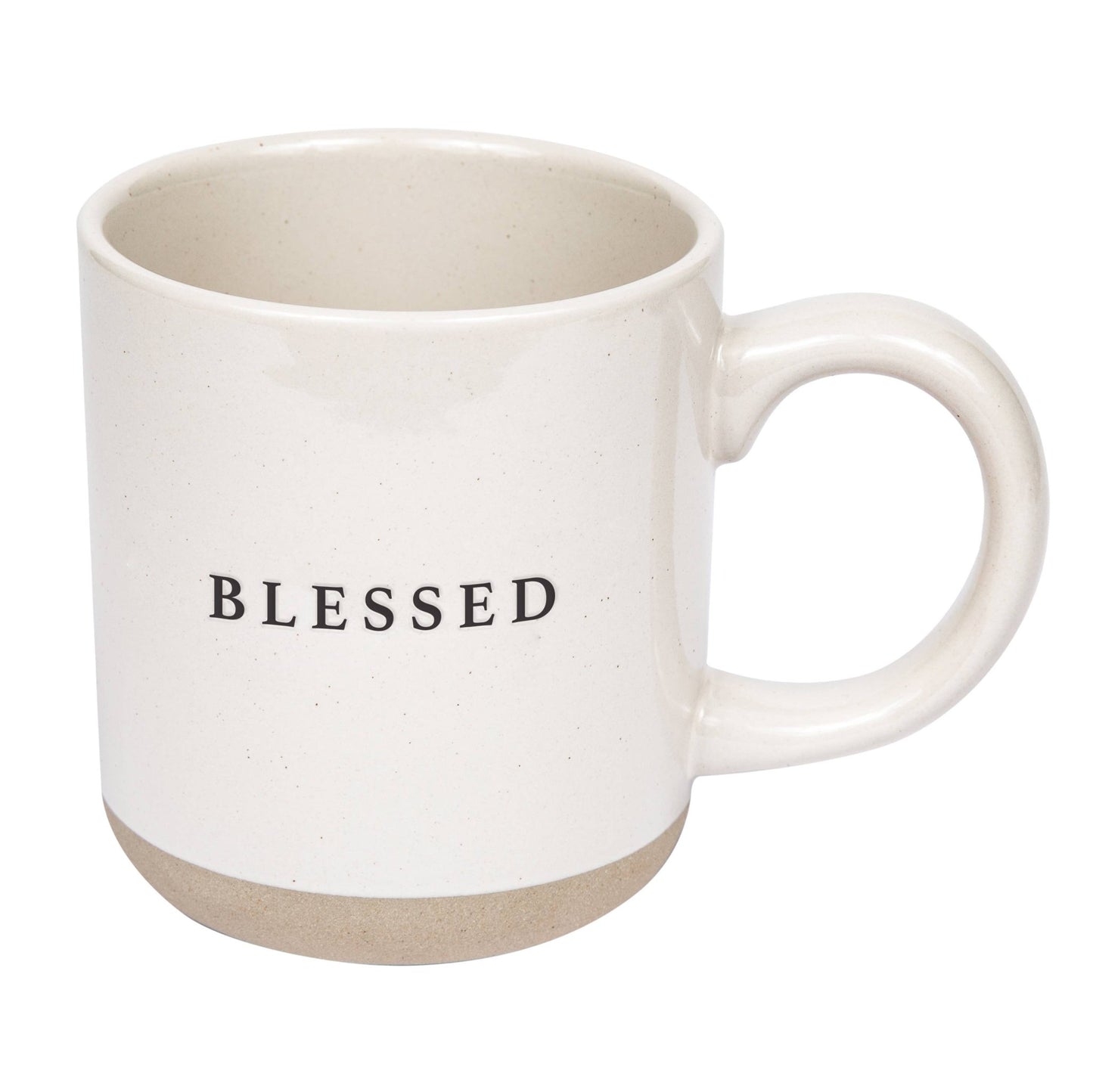 Blessed Stoneware Coffee Mug - Thistleberry Brand Boutique
