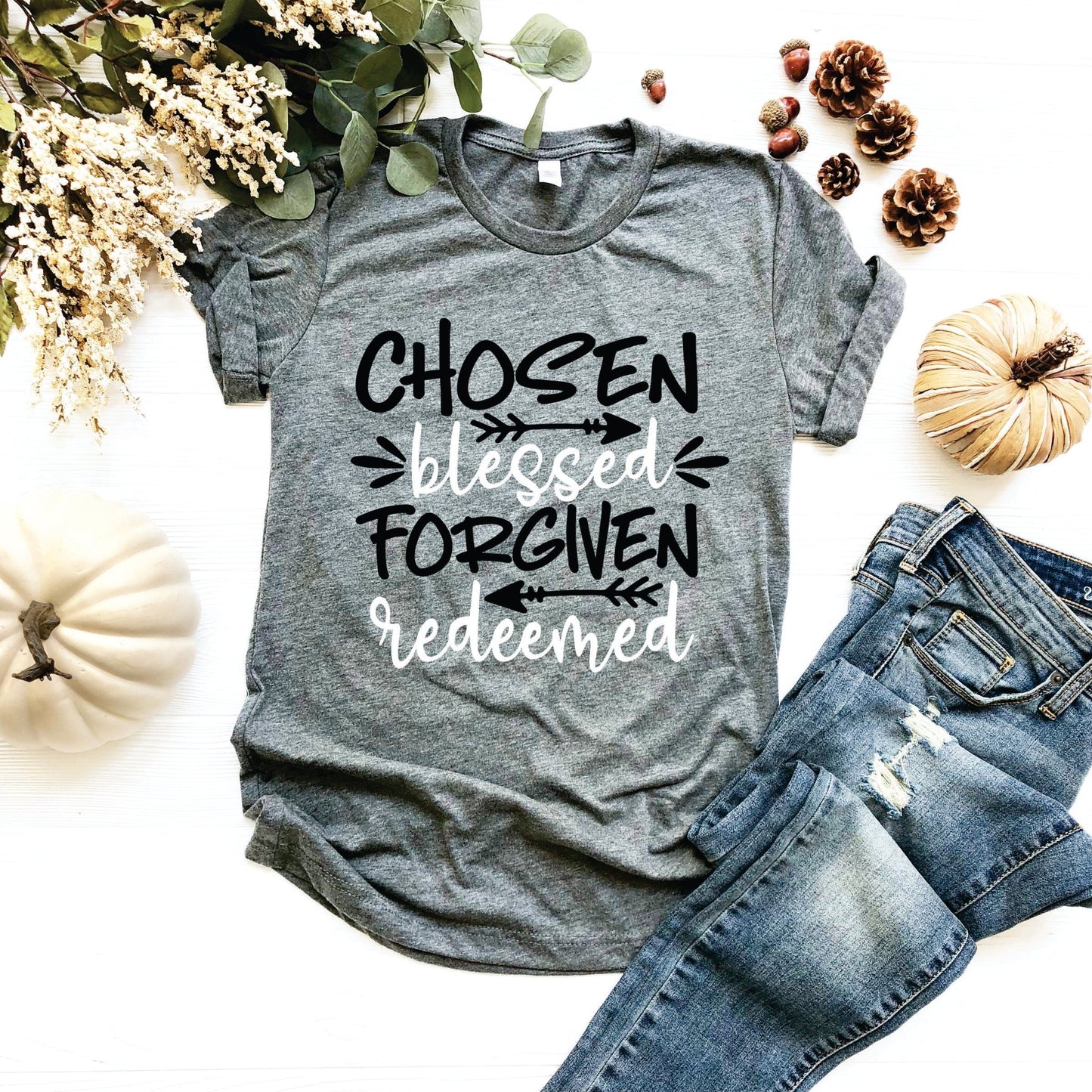 Chosen Blessed Forgiven Redeemed - Thistleberry Brand Boutique